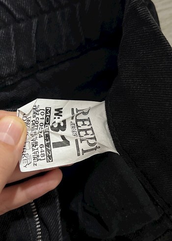 Siyah Salaş Midi Kadın Kot Pantolon - Görsel 3