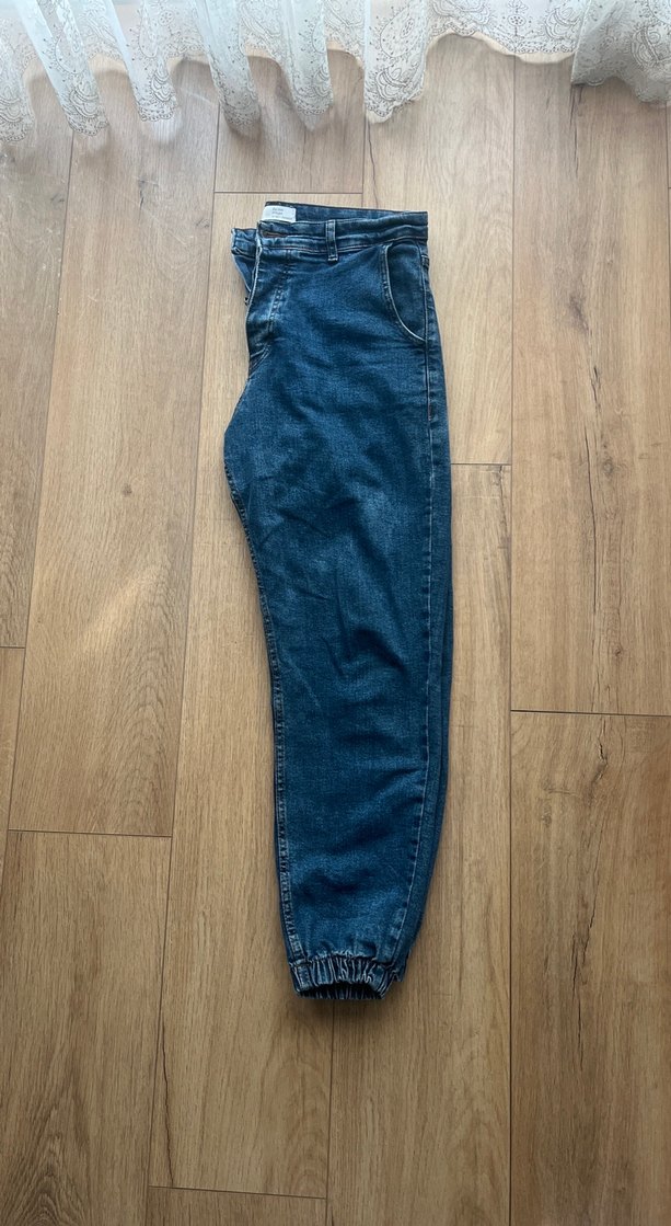 Mavi Loose Fit Midi Kot Pantolon - Görsel 2