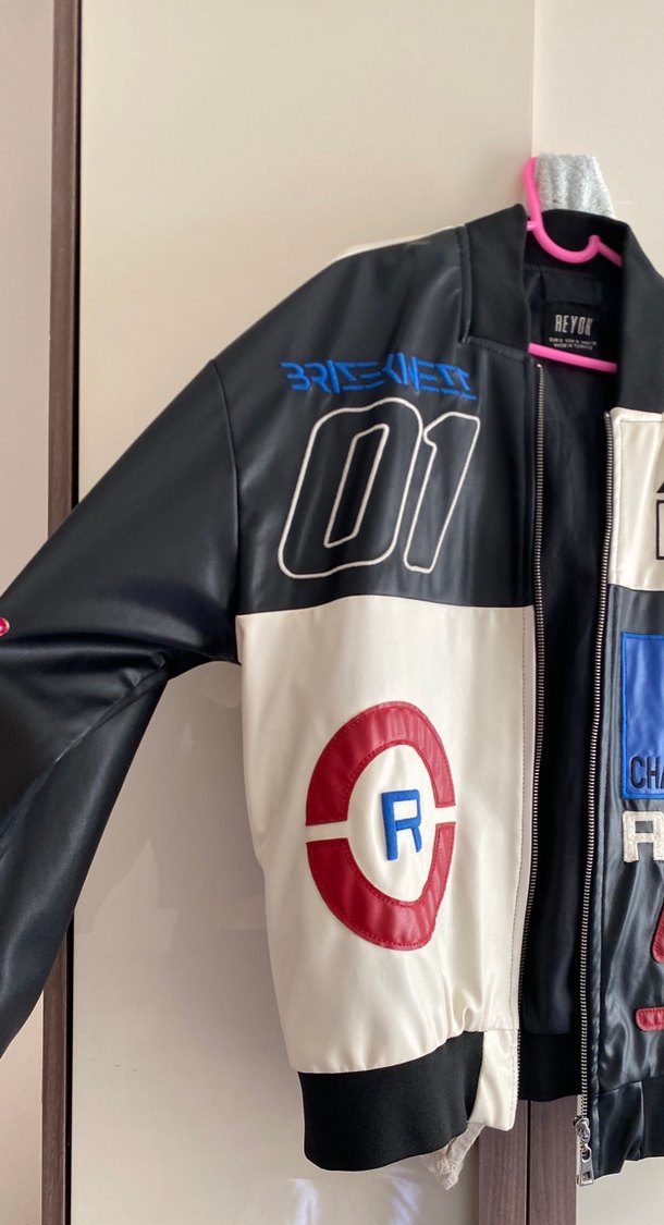 Baskılı Deri Ceket - Görsel 3