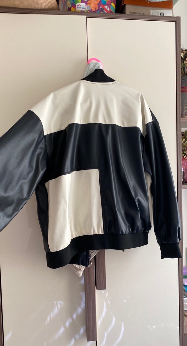 Baskılı Deri Ceket - Görsel 5