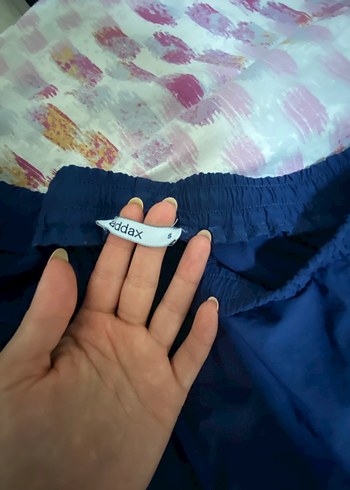 Kadın Lacivert Paraşüt Kumaş Pantolon - Görsel 2