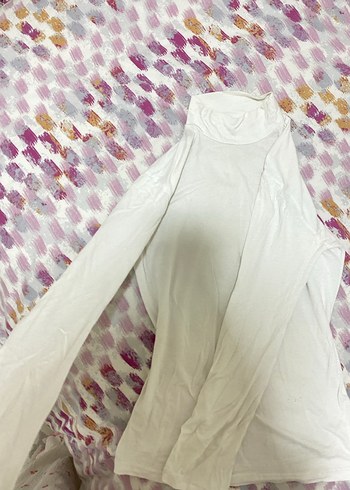 Beyaz Boğazlı Uzun Kollu Body - Görsel 2