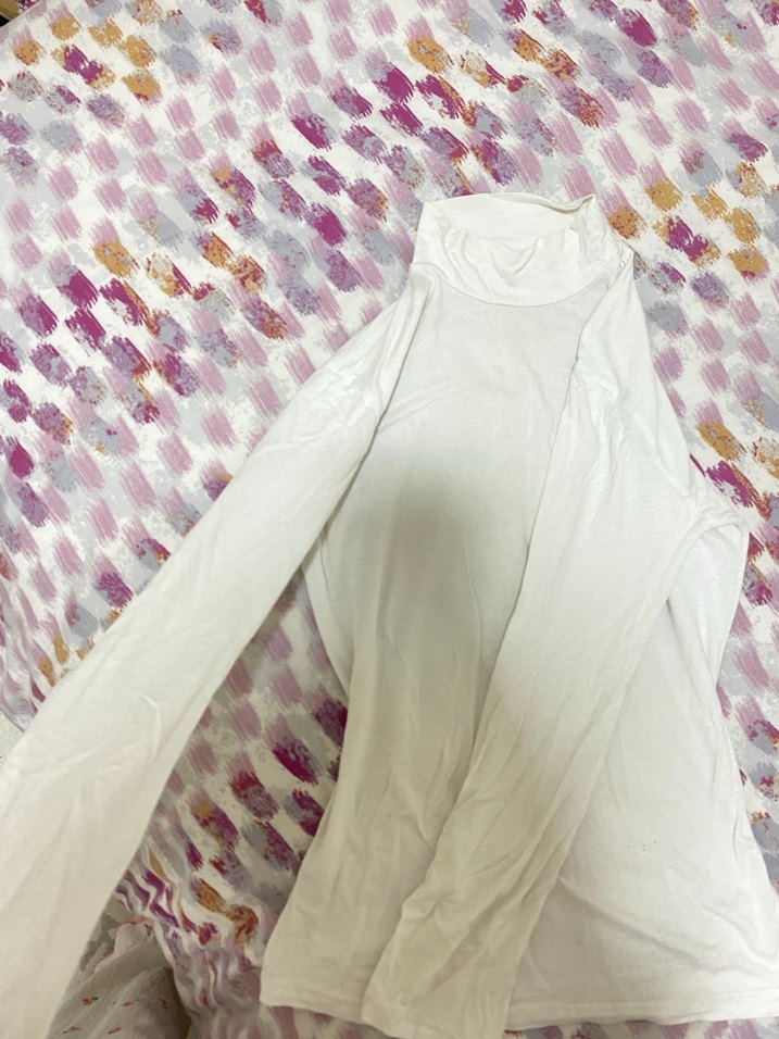 Beyaz Boğazlı Uzun Kollu Body - Görsel 2