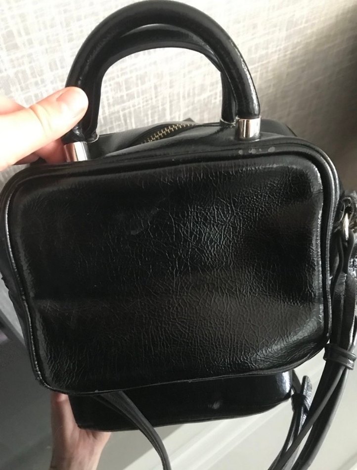 Zara Siyah Deri Çanta - Görsel 2