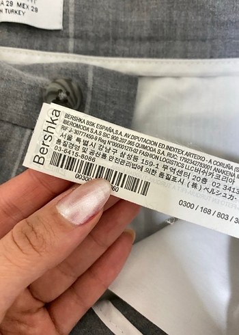 Gri Kareli Düğmeli Kadın Kumaş Pantolon - Görsel 4