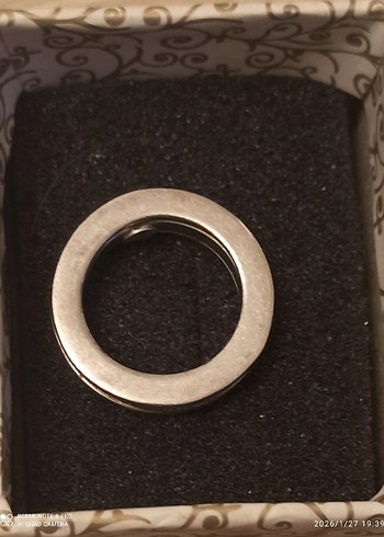 Bulgaria tarzı içi taşlı 925 ayar gümüş yüzük - Görsel 2