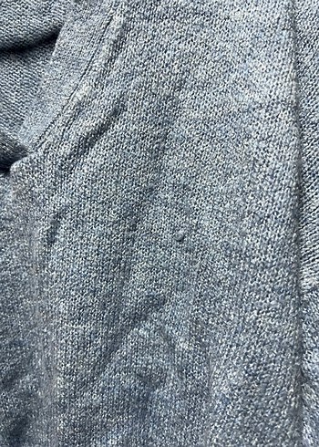 Buz mavisi Örgü Kadın Triko Kazak - Görsel 4