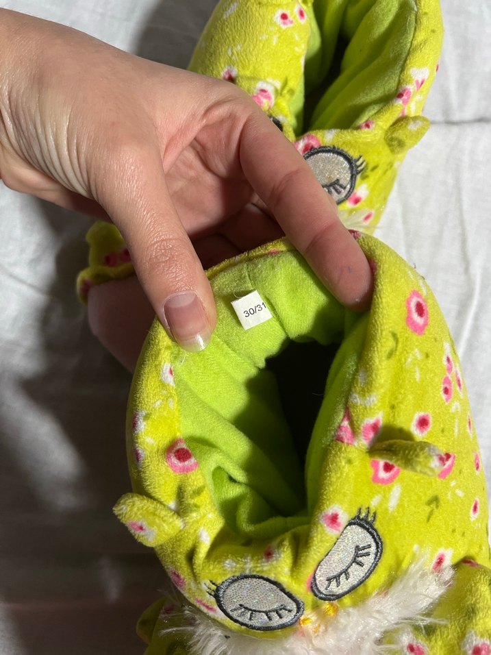 Nakışlı Pembe Kız Çocuk Panduf - Görsel 3