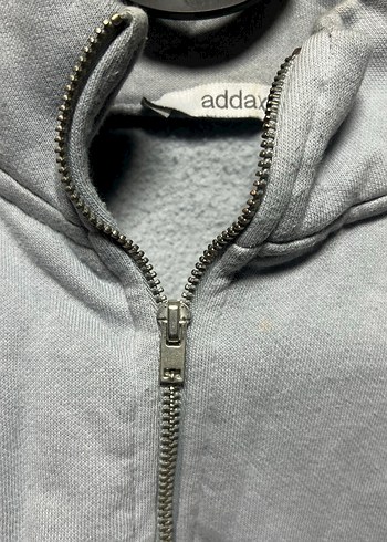 Gri Yarım Fermuarlı Kadın Sweatshirt - Görsel 3