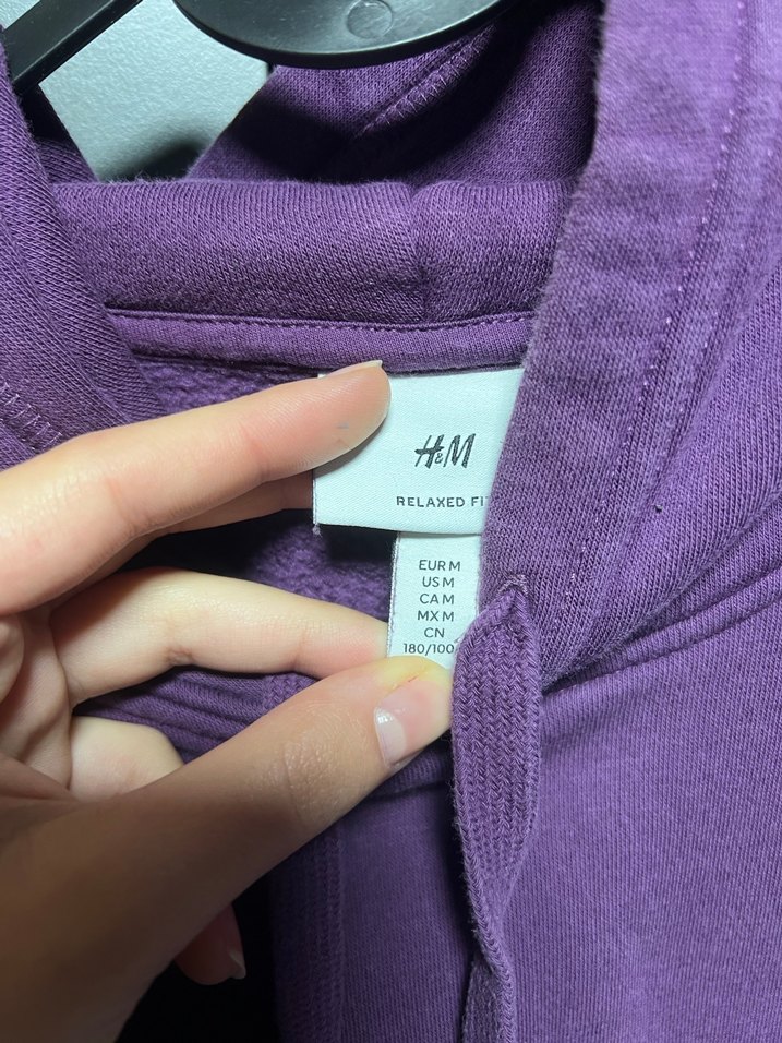 Mor Kapüşonlu Kadın Sweatshirt - Görsel 3