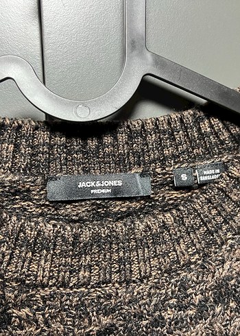 Jack Johns Erkek Kahverengi Örgü Triko Kazak - Görsel 2