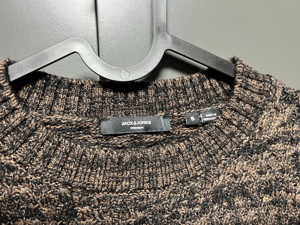 Jack Johns Erkek Kahverengi Örgü Triko Kazak - Görsel 2