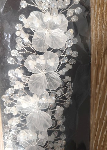 Beyaz Boncuklu Bohem Saç Aksesuarı - Görsel 4