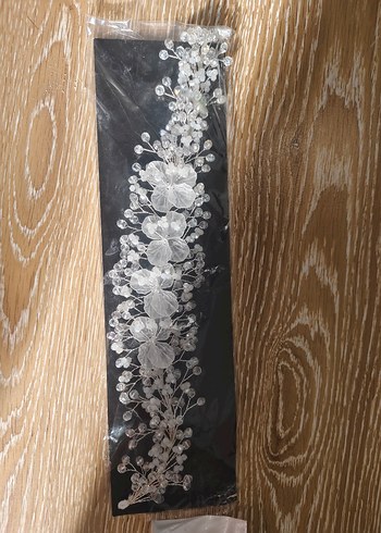 Beyaz Boncuklu Bohem Saç Aksesuarı - Görsel 3