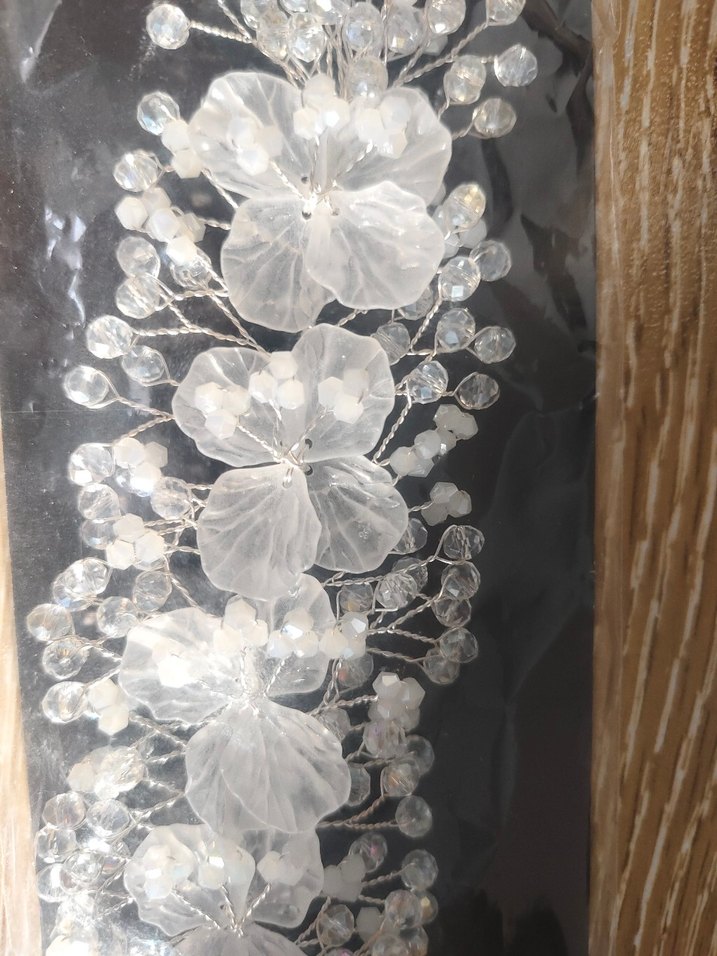 Beyaz Boncuklu Bohem Saç Aksesuarı - Görsel 4