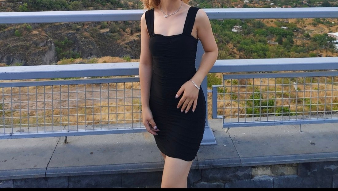 Siyah Yılan Desenli Mini Straplez Elbise - Görsel 4