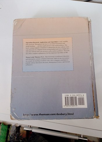 Operations Research: Uygulamalar ve Algoritmalar - Görsel 3