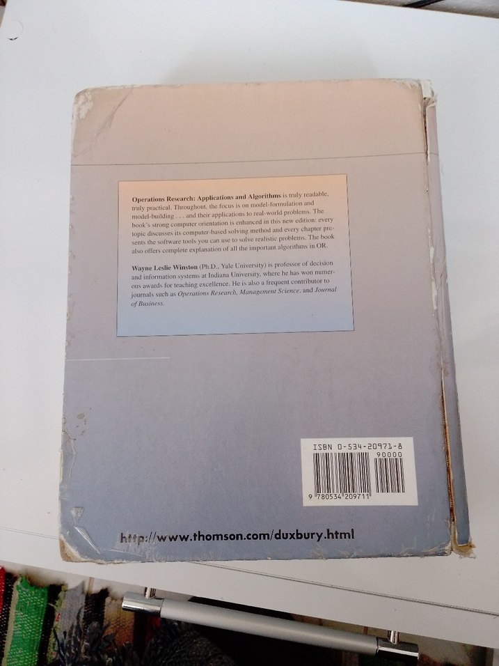 Operations Research: Uygulamalar ve Algoritmalar - Görsel 3