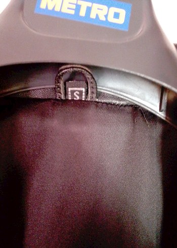 Düğmeli Siyah Deri Kadın Ceket - Görsel 3