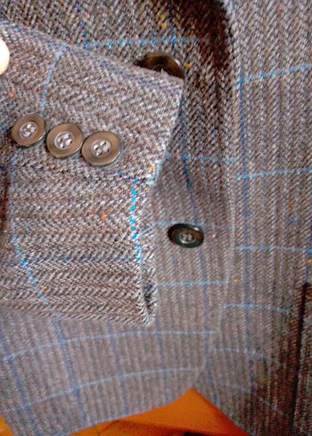 Bej Düğmeli Erkek Takım Ceketi - Görsel 12