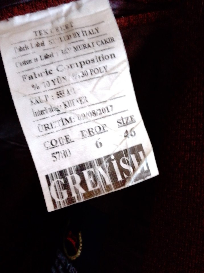 Bej Düğmeli Erkek Takım Ceketi - Görsel 2