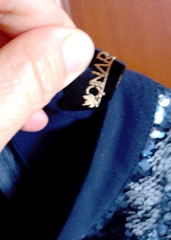 Uzun Lacivert Hakim Yaka Kadın Abiye yada gunluk takim - Görsel 5