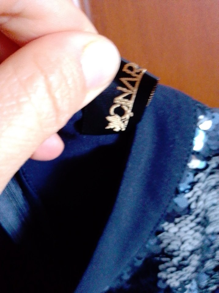 Uzun Lacivert Hakim Yaka Kadın Abiye yada gunluk takim - Görsel 5