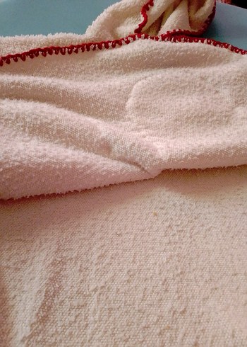 Kız Çocuk Beyaz Nakışlı polar Panço - Görsel 5