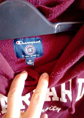 Bordo Kapüşonlu Harvard Baskılı Kadın Sweatshirt - Görsel 2