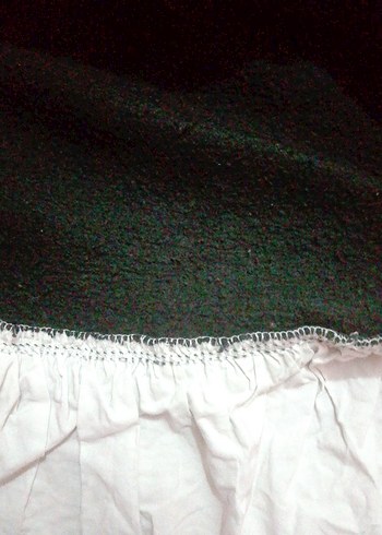 Beyaz Fırfırlı cocuk sweat - Görsel 2