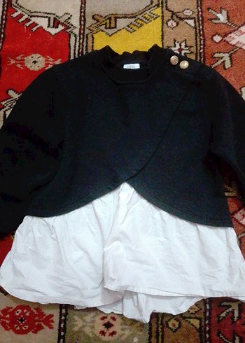 Beyaz Fırfırlı cocuk sweat - Görsel 6