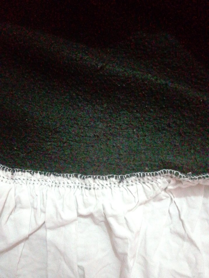 Beyaz Fırfırlı cocuk sweat - Görsel 2