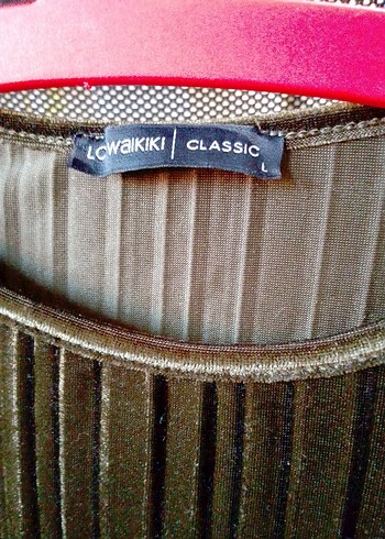 Kadın Piliseli Uzun Kollu kadife Tunik - Görsel 4