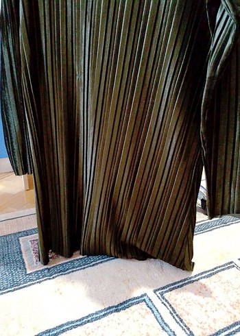 Kadın Piliseli Uzun Kollu kadife Tunik - Görsel 2