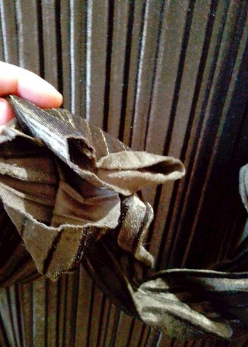 Kadın Piliseli Uzun Kollu kadife Tunik - Görsel 5