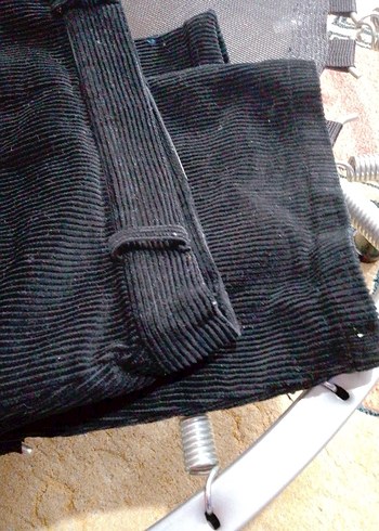 Siyah Erkek kadife Pantolon Regular Fit - Görsel 4