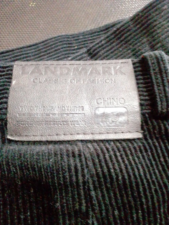 Siyah Erkek kadife Pantolon Regular Fit - Görsel 3