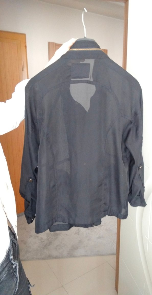 Siyah Kadın Midi Boy Düğmeli Ceket - Görsel 4