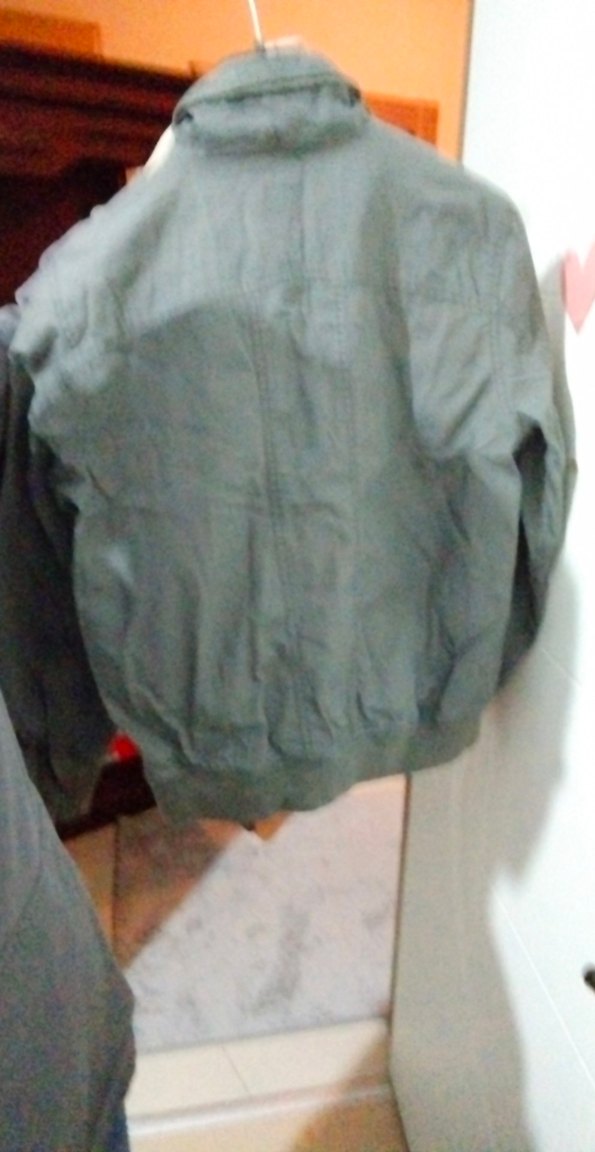 Gri Erkek Keten Ceket, Rahat Kesim, Düğmeli - Görsel 4