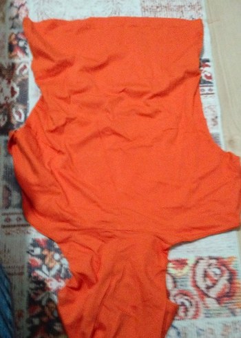 Turuncu Kapüşonlu Ananas Baskılı T-shirt - Görsel 3