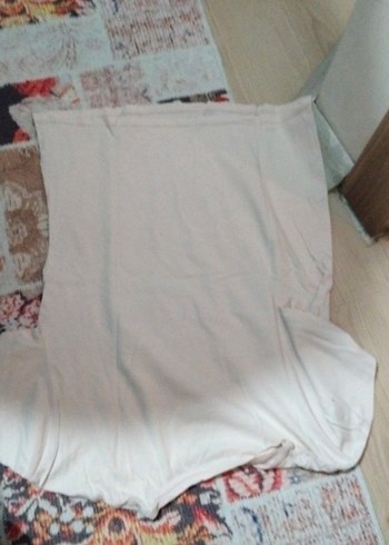 Kız Çocuk Baskılı Beyaz bejj Tişört - Görsel 3