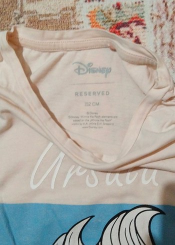 Kız Çocuk Baskılı Beyaz bejj Tişört - Görsel 2