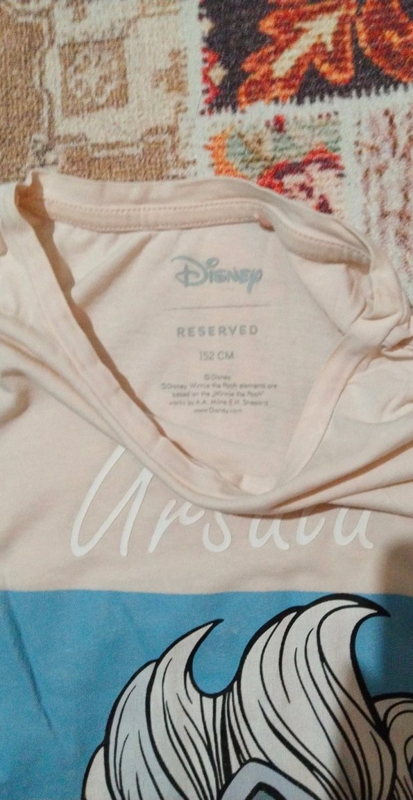 Kız Çocuk Baskılı Beyaz bejj Tişört - Görsel 2