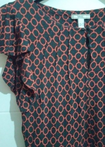 Kırmızı V Yakalı Fırfırlı Uzun Elbise - Görsel 2