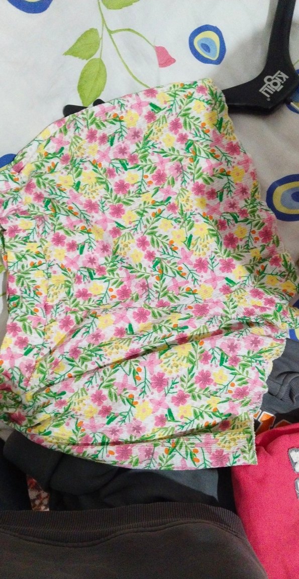 Çiçek Desenli  Kız şort - Görsel 2