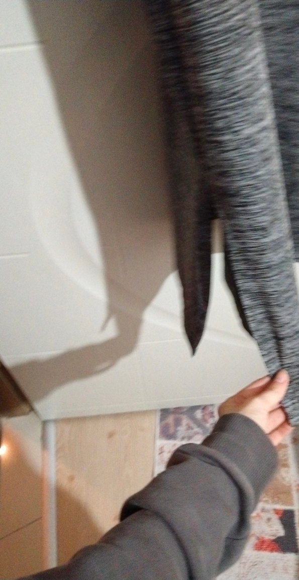 Gri Yüksek Yakalı Uzun Kadın Elbise - Görsel 2