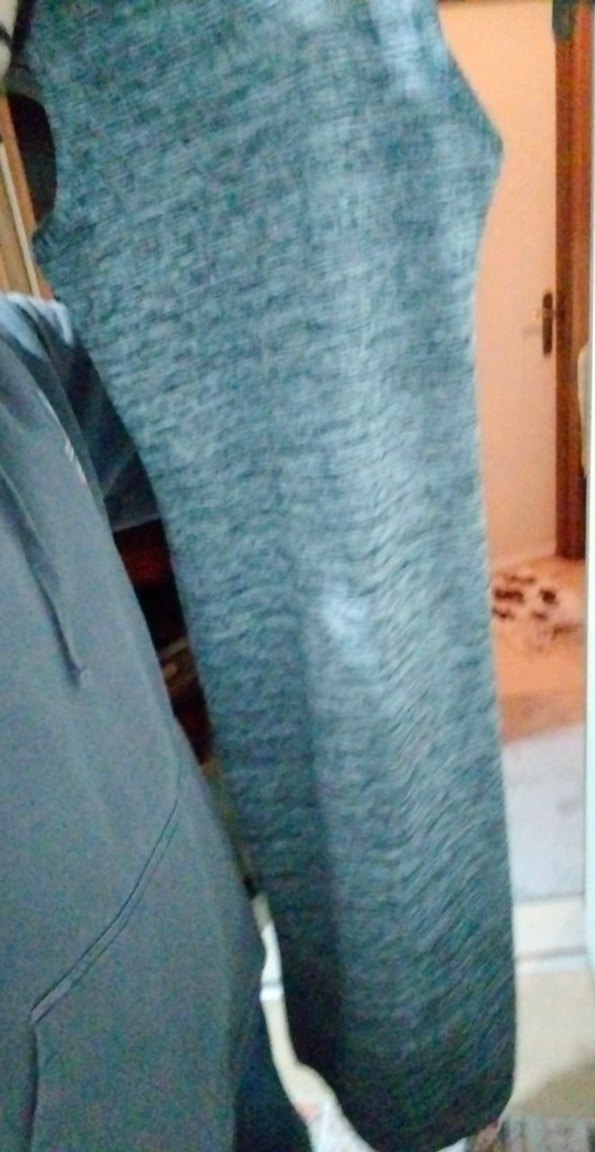 Gri Yüksek Yakalı Uzun Kadın Elbise - Görsel 4