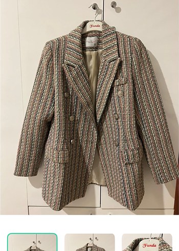 Diğer Funda Ekose Tuvit Blazer Siklik Ve Rahatlik Bir Arada