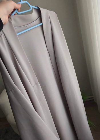 Uzun Bej Kadın abaya - Görsel 15