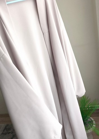 Uzun Bej Kadın abaya - Görsel 2